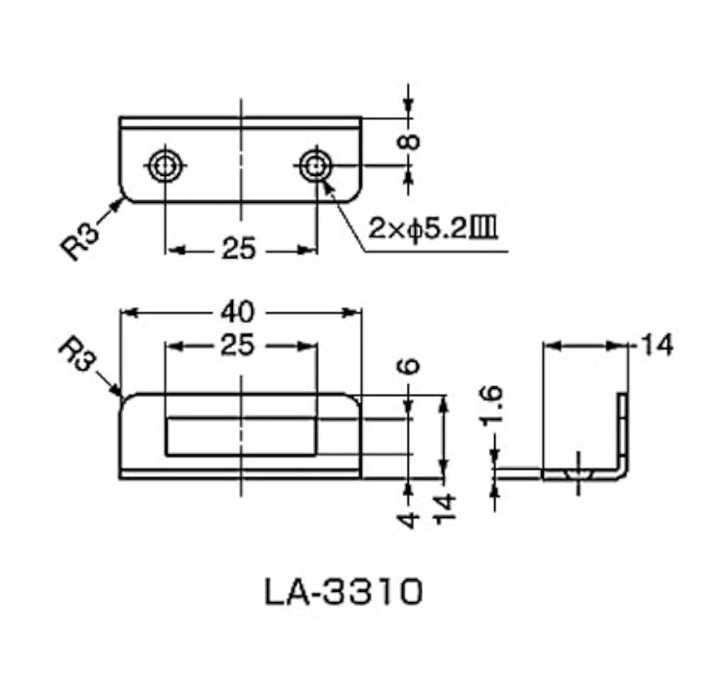 Amazon.co.jp: スガツネ工業 ランプ印 L型アングル受座 面付錠用